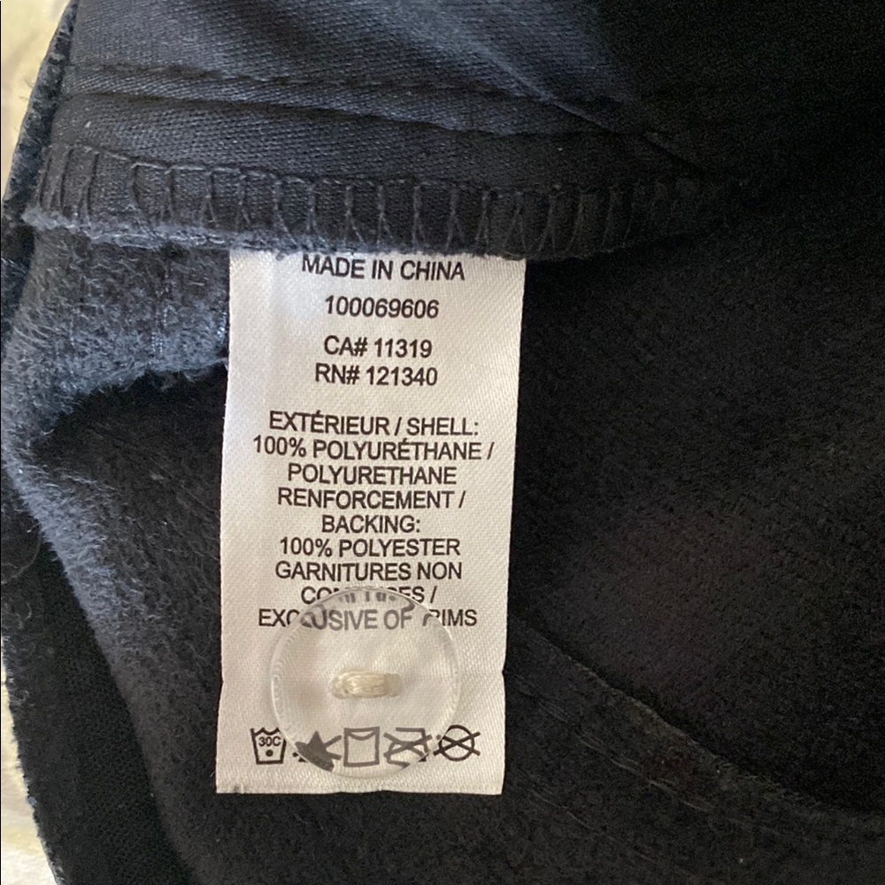 NWOT Dynamite Justina Straight Leg Black Faux Leather Pants - Picture 11 of 13